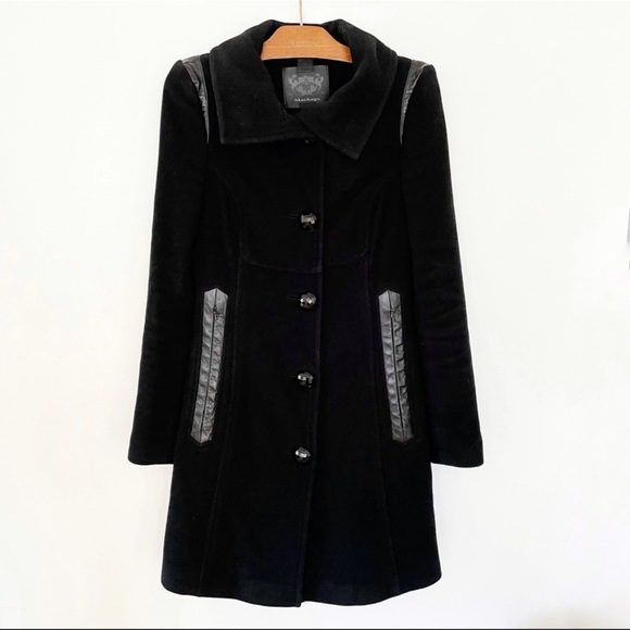 Mackage Black Wool and Cashmere Coat XS - Picture 2 of 9